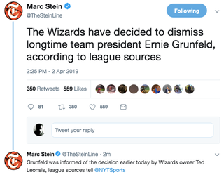 Illustration for article titled Report: Wizards To Replace Ernie Grunfeld, Finally, My God, I Thought They'd Never Do It